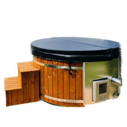 Jacuzzi PREMIUM cu soba din INOX integrata - 2m pentru 4-6 persoane