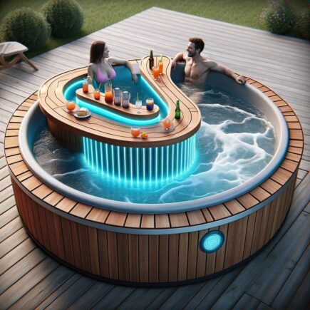 Bar plutitor cu lumini LED