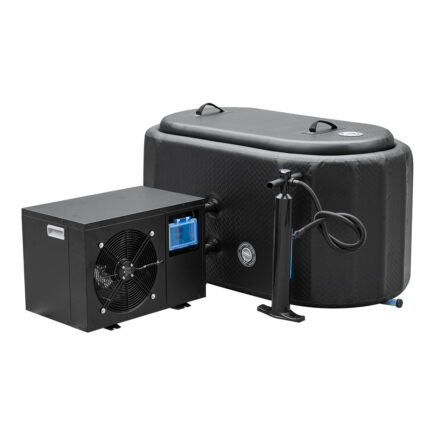 JALP-IFVB  - Bazin Gonflabil Recuperare Gheață (Cold Plunge), Cel Mai Accesibil, Chiller Răcire/Încălzire Inclus, Pompă Aer, 1 Persoana