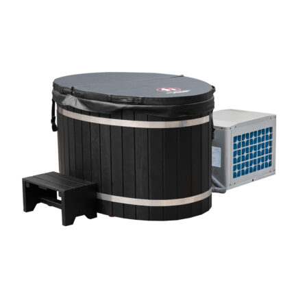 JSW-1340 - Bazin 2-în-1 Recuperare Gheață și SPA (Cold Plunge & Hot Tub) WIFI, Lemn Pin Termotratat, Răcire/Încălzire 3-40°C, 1 Persoană